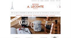 Desktop Screenshot of editions-leconte.com