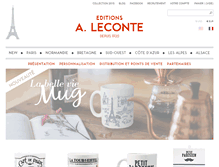 Tablet Screenshot of editions-leconte.com